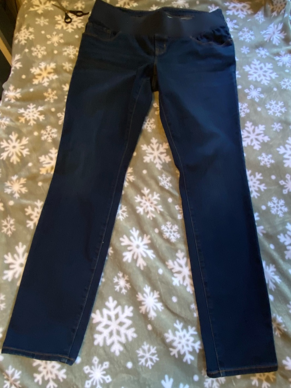 Old Navy Dark Blue Skinny Maternity Jeans